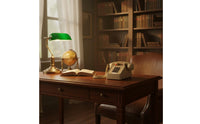 Mechanical Ringer Retro Push-Button Telephone Adjustable Volume Classic Desk Telephone Long-Lasting Construction Home Electronics for Seniors, Office