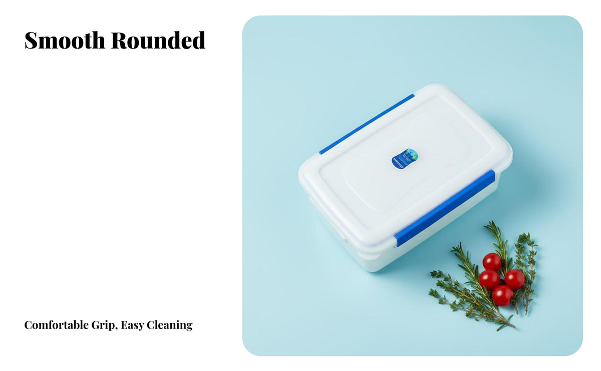 Easy to Clean Rectangular Plastic Box Long-Lasting Commercial Food Bin Multi-Purpose for Supermarket, Restaurant, Pantry