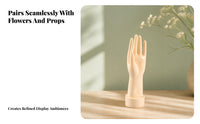 Hand Mannequin Natural Pose Jewelry Display Hand Cylindrical Base Plastic