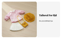 1/6 BJD Doll Clothes Set Cute Doll Outfit Detailed Craftsmanship Toy Accessory