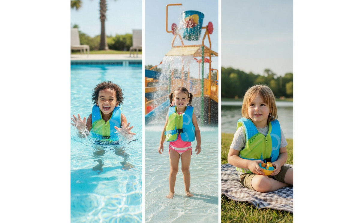 Swim Buoyancy Vest Safe U-Shaped Swim Vest Swimming Aid Padded Soft for Children, Pool, Water Play