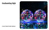 Solar Buoyant Illuminated Orb Multi-Use Inflatable Sun-Powered Sphere lights Material Buoyant Pool Orb for Patio, Garden, Parties