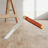 High Precision Woodworking Sliding T-Bevel Double-Sided Scale Sliding Angle Ruler Secure Locking Mechanism Adjustable Angle Gauge Brass Inlay for Craftsmen