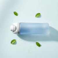Carrying Handle Plastic Straw Water Bottle Leakproof Drinkware for Students, Travel