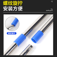Stainless Steel Window Cleaning Pole with Squeegee, 5 Sections