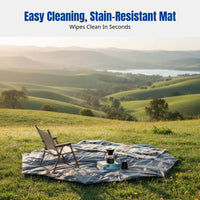 PE Anti-Puncture Ground Cloth, Hexagonal Camping Mat, Water-Resistant, Moisture-Resistant, Non-Slip, Multi-Shape, Easy to Clean