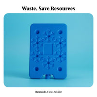 Reusable Ice Pack Leak-Resistant Reusable Freezer Brick Chiller Freezing Block for Athletes, Nursing Parents, Travel, Camping