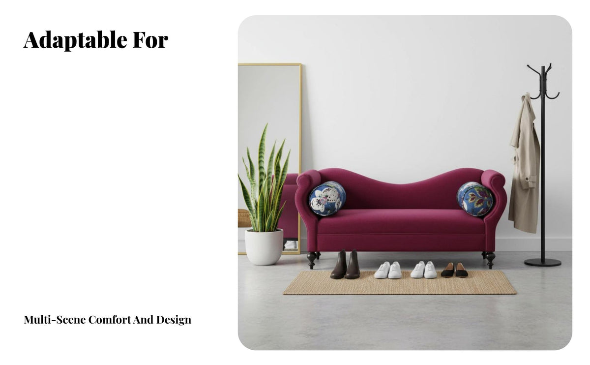 plush fabric Upholstery Armless Settee Light Luxury Design Asymmetrical spine Settee Nordic aesthetic Chaise Lounge sturdy wood Wood Frame for Apartment Dwellers, Homeowners, Interior Designers
