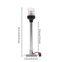 LED Boat Light Wired Boat Light with Metal Base Compact Sleek for Yacht Owners, Navigation, Deck