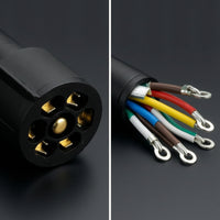 Trailer Wiring Harness Color-Coded 7-Way Trailer Cord Heavy-Duty for RV Towing