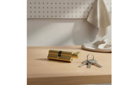 Long-Lasting Brass Lock Cylinder Effortless Turning 70 Mm Lock Core Heavy Duty Home Security Hardware for Bedroom