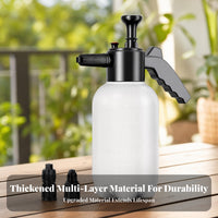 Handheld Foam Sprayer Bottle Translucent Foaming Pump Sprayer Measuring Scale Cleaning Tool Interchangeable Nozzles