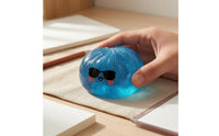 Cartoon Face Press Toy Squeezable Glitter Stress Ball Gel Stress Ball Quiet Glitter Squishy Toy Nontoxic