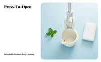 Faucet Hanging Drain Basket Space Saving Hanging Sink Basket Faucet Mount Colander Easy to Clean Kitchen Sink Food Catcher