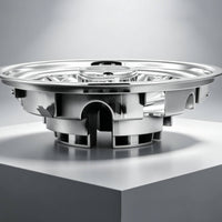 Utility Cart Hub Cap Silver 8-Inch Wheel Hub Cap Scratch-Resistant Vehicle Accessory