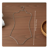 Lingerie Hanger Metal Bodysuit Display Rack Minimalist Style Retail Fixture for Closet