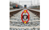 Mini Prism with Red Frame Compact Surveying Mini Prism Accurate Optical for Surveyors, Construction Sites, Tunnels
