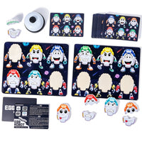 Robot Face Battle Game Parent-Child Interaction Wooden Expression Matching Game 3+ for Kids