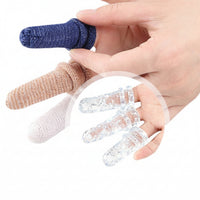 6 Pieces Finger Ice Bandage Cooling Cylindrical Finger Bandage Stockinette Compression Elastic for Athletes, Sports, First Aid