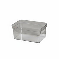 Clear Lidded container adaptable Plastic Container sturdyDuty for Desktop, Kitchen