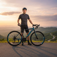 Design 700c Road Bike High-Carbon Steel Frame Disc Brake Road Two-Wheeler Drop Bar Gravel Bike for Adults, Commuters, Beginners, Commuting, Fitness
