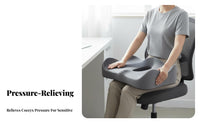 Viscoelastic Foam Seat Pad Breathable U-Shaped Coccyx Pad Seating Accessory Slow Recovery Support Pillow Skin-Gentle Material