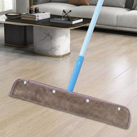 50cm Mop Head and Low-Shedding Mop Pads, Reusable Microfiber Snap-On Replacement, High Absorption Cleaning for Hardwood Floors, 1 Piece