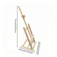 Tabletop Easel with Adjustable Frame Foldable Wooden Easel Portable Display Stand for Beginners