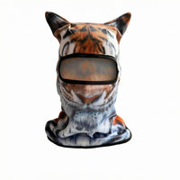 Bird-Eye Material 3D Creature Mask Hood Polyester 3D Creature Ear Balaclava Stretch Ear Hood Lightweight for Riding, Running, Fishing, Hiking