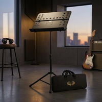 Folding Music Stand Foldable Music Stand with Carrying Bag Adjustable for Instrumentalists, Students, Home Rehearsal Rehearsal, Stage
