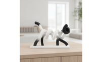 Cat Figurine Abstract Cat Statue Modern Tabletop Ornament for Art Lovers