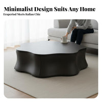 2 Pieces Minimalist design nimbus and leaf Table set Asymmetrical Shape cumulusShaped Accent Table set Storage Drawer Nesting Tables Rounded Corners for Design aficionados, Families with Children, Living Room, Lounge Area, Small Spaces, Bedroom