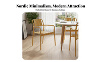 Nordic design Stackable Pfinalic Shell Chair Modern Design Armless Shell Chair Minimalist aesthetic Cafe Seat Lightweight for Small Apartment Dwellers, Business Owners, Dining Room, Kitchen, Reception Area, Office