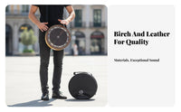 Two-Sided-Sided Playable Travel Cajon Lightweight Portable Cajon Drum Distinct Bass and Treble Tones for Live Performance, Band Practice