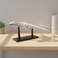 Display Stand 1:144 Plane Model Easy Assembly Heavy Cargo An-225 Model Desktop Decoration Glueadhesive-Free Airplane Kit Collectible for Collectors