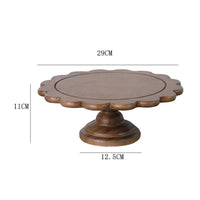 Wooden Cake Stand Versatile Display Wood Cake Stand Party Centerpiece Elevated Dessert Platter for Photographers