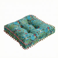Tufted Floor Pillow Soft Padded Quilted Seat Cushion Tatami Cushion for Bay Window, Sofa