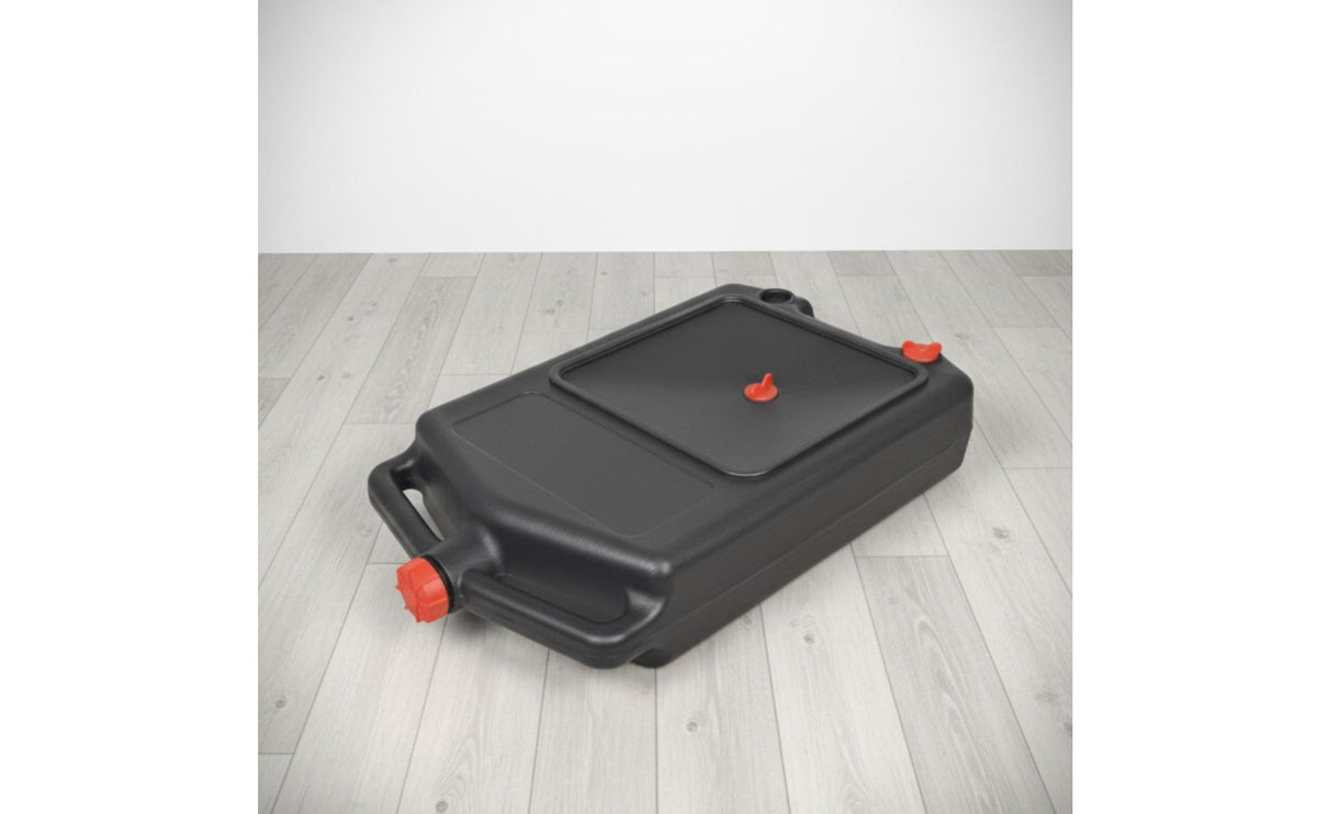 8L Oil Change Pan Construction Portable Waste Oil Container Easy Maneuverability Automotive Tool for DIY Mechanics, Workshop