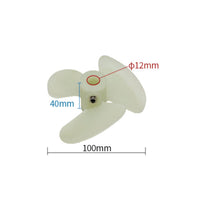 Three-Blade Impeller Sturdy Nylon Impeller Direct Replacement Slimline for Small-Container Mixing, Workshop