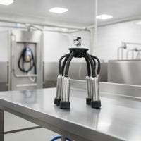 Milking Cluster with Teat Cups Flexible Cow Milking Claw Gentle Cluster Assembly with Milk Hose for Dairy Producers