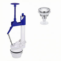 Chain Connected Toilet Cistern Flush Valve Plastic Bathroom Fitting Easy Installation Plumbing Part Sturdy ABS