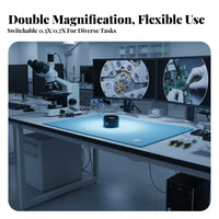 Industrial Camera Imaging Device Lens Oil-Resistant Auxiliary Objective Lens High-Resolution Optical Component for Technicians, Lab