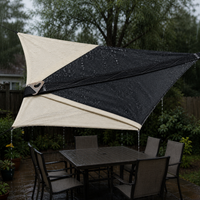 Thickened Blackout Tarp for Outdoor Shade and Rain Protection