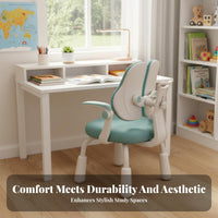 Child Safe Ergonomic kids' Posture Chair double spine support Adjustable Study Chair Soft Padded pad Student Seat 360° rotating for Students, Girls, Parents, Studying, study tasks, Home, Bedroom