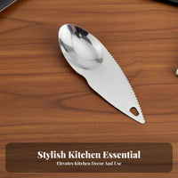 Stainless Steel Kiwifruit Cutter Serrated Blade Kiwifruitfruit Fruit Spoon Kiwifruit Tool Easy to Clean 2-in-1 Fruit Cutter