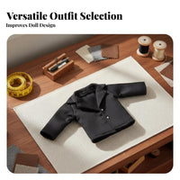 Doll Clothes Fashionable Design Doll Outfit Modern Design Miniature Trench Coat