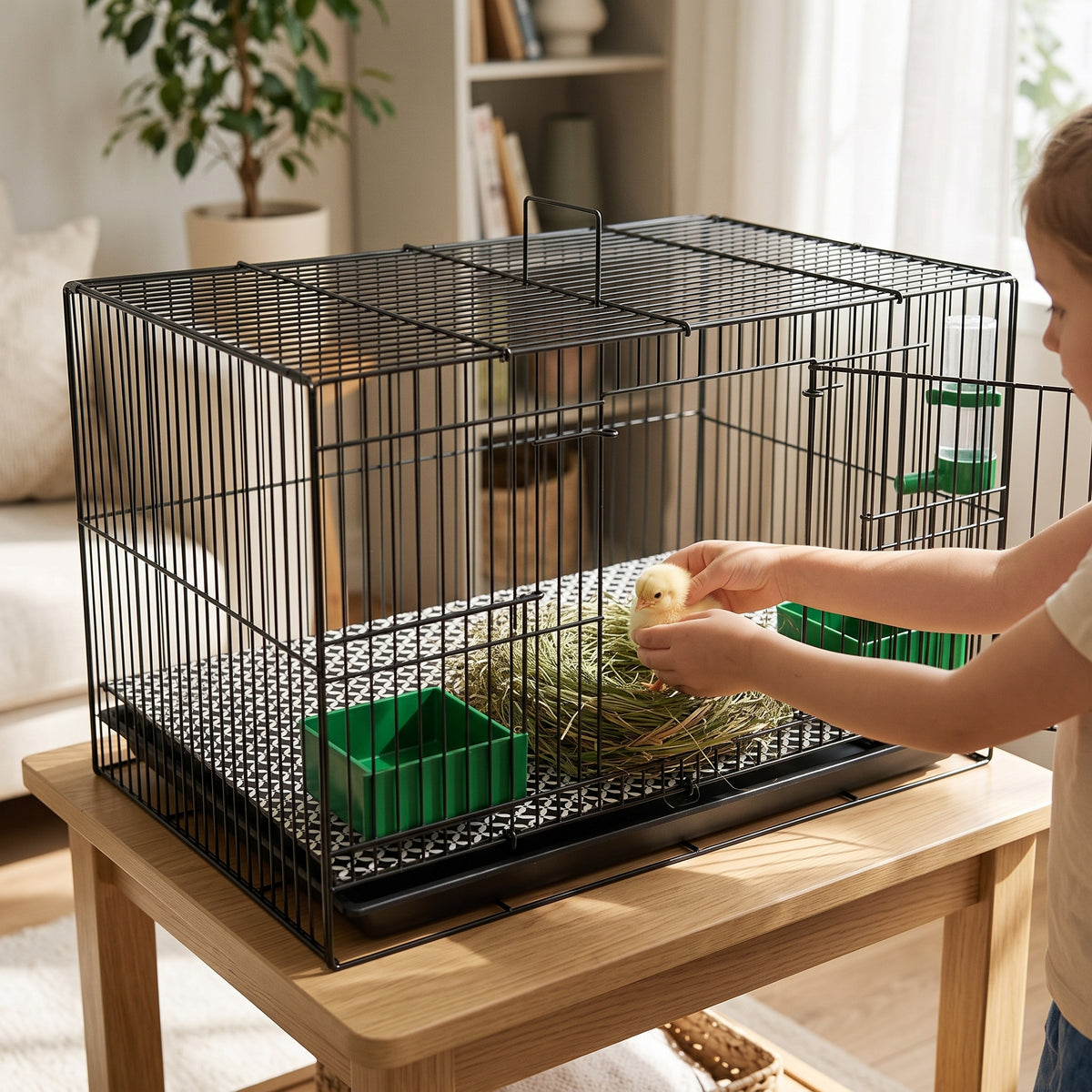 Large Encrypted Quail and Chick Cage for Indoor Use