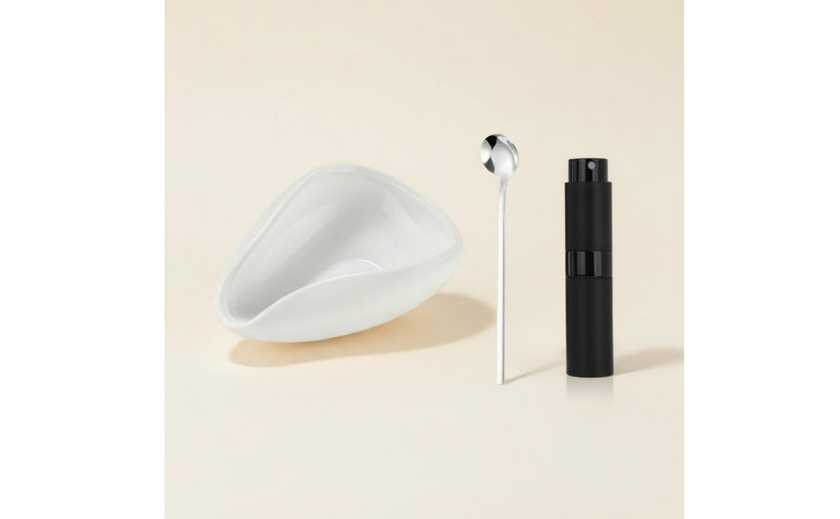 Single Dose Ceramic Coffee Bean Dosing Set Easy Pouring Spout Coffee Bean Weighing Bowl Reduces Static for Baristas, Home Kitchen, Cafe