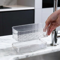 Draining Racks for Kitchen Sink, Easy Clean for Dorm Room Students, Punch IPX4 Waterproof Shelf for Soap & Sponge, Utility Supply Organizer