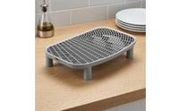 Litter Box Mat with Legs Rectangular Cat Litter Mat with Raised Grid for Home